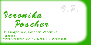 veronika poscher business card
